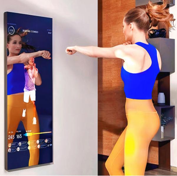 Wall Mount Fitness Mirror Screen for Boutique Hotel Gyms